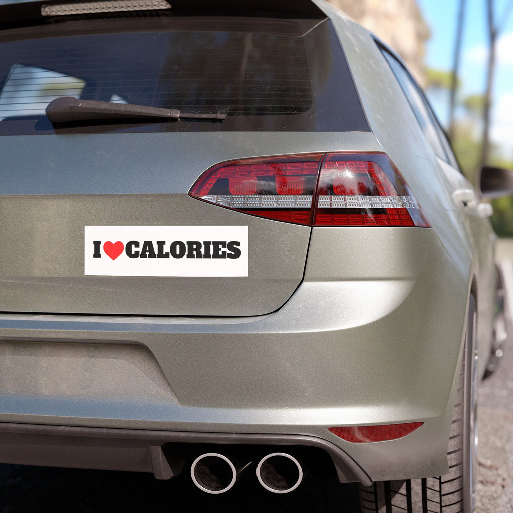 I Love Calories Car Magnet