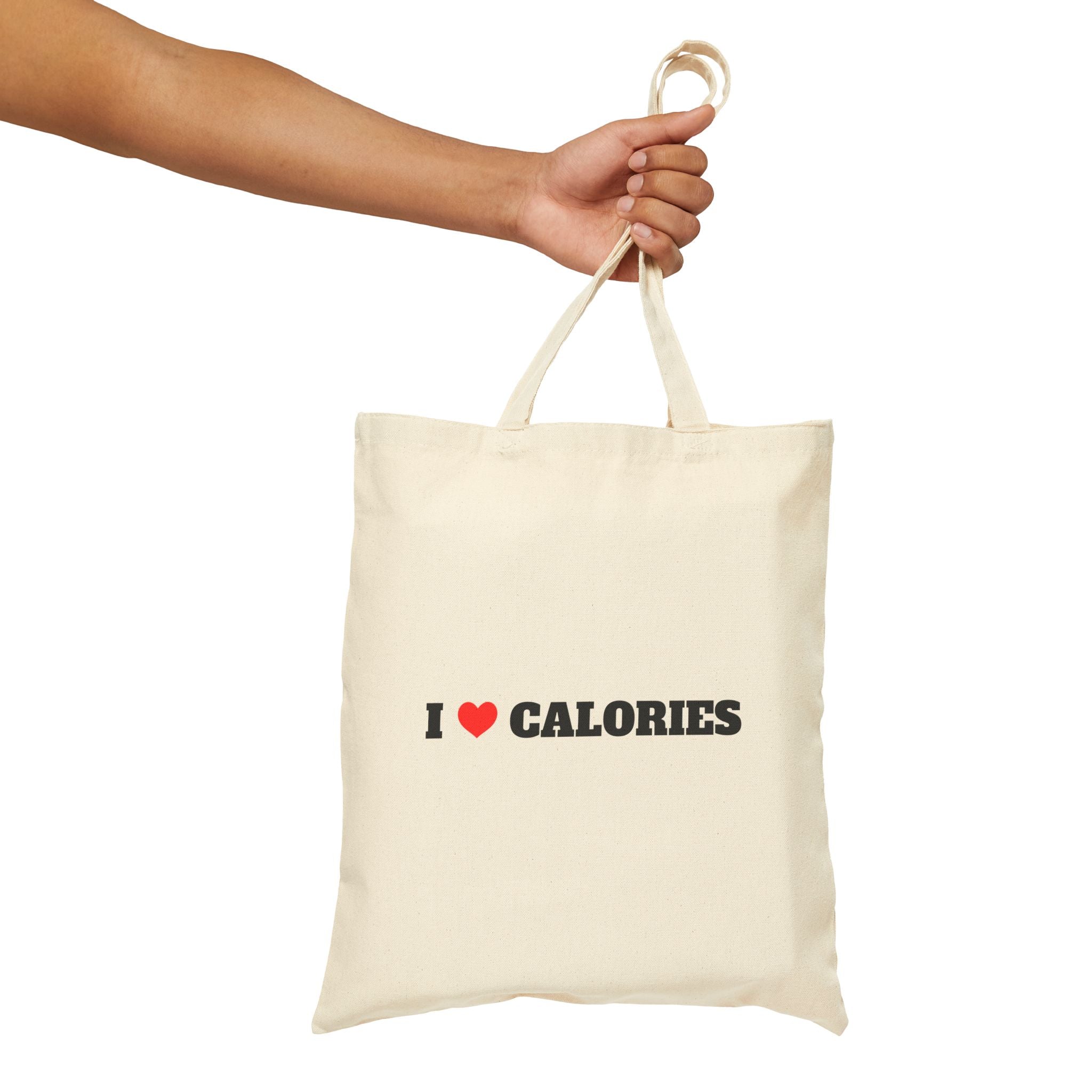 I Love Calories Canvas Tote Bag