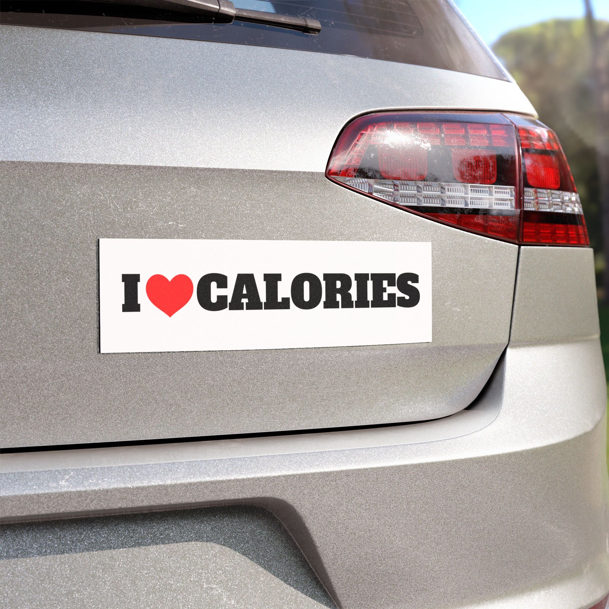 I Love Calories Car Magnet