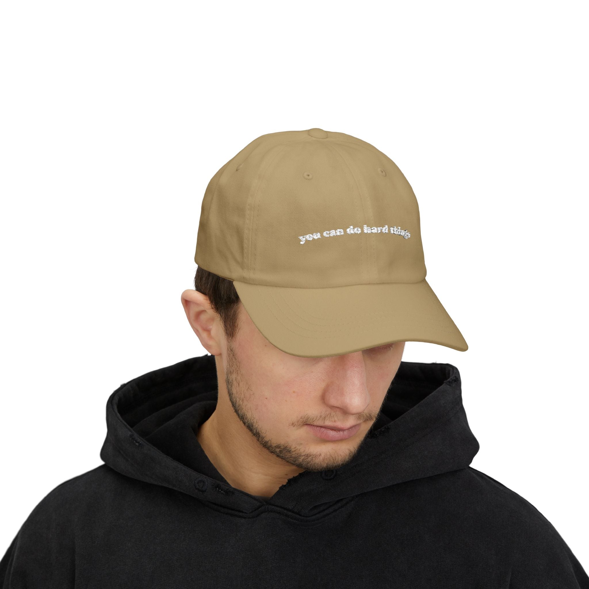 Embroidered 'you can do hard things' Classic Dad Cap