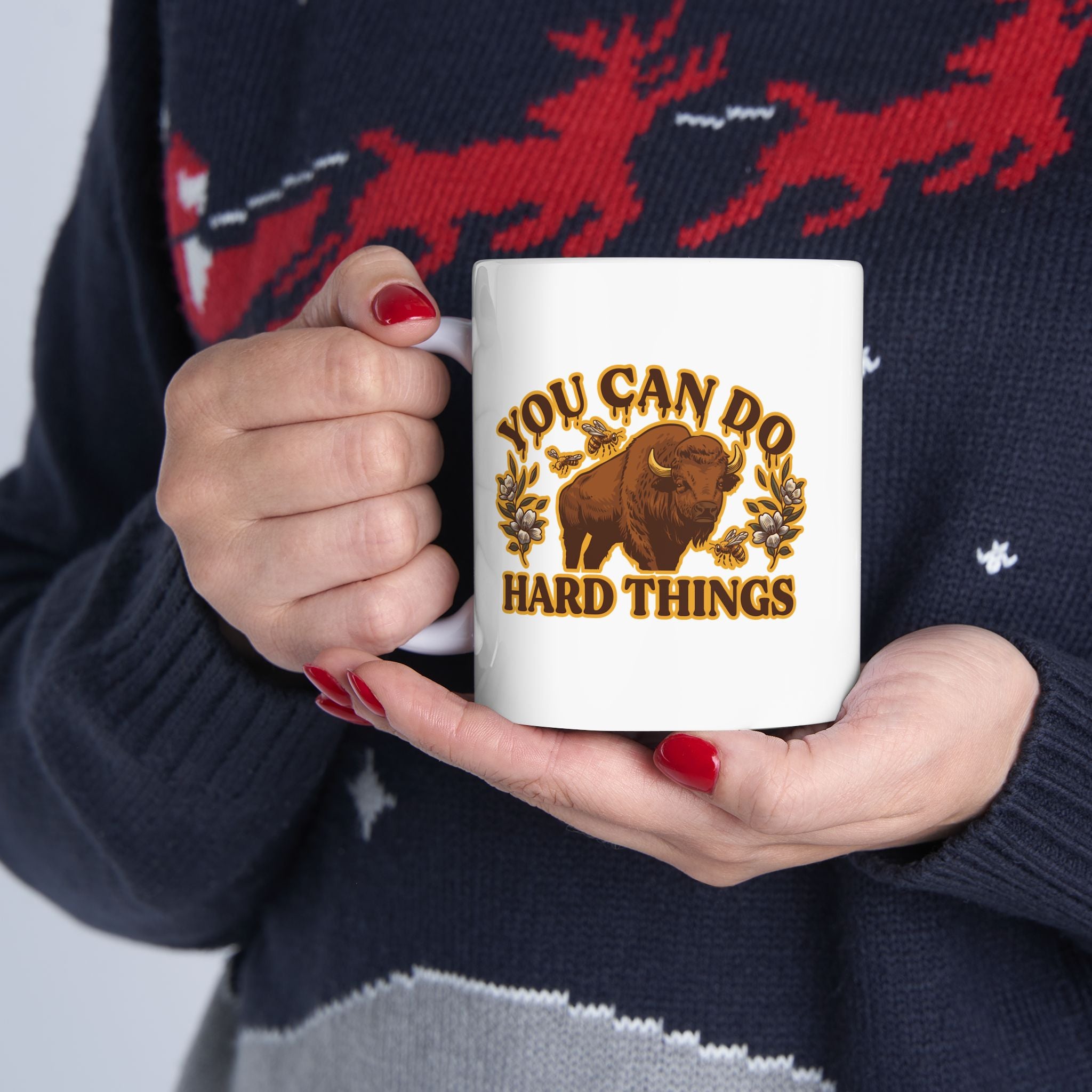 "You Can Do Hard Things" Ceramic Mug | 11oz
