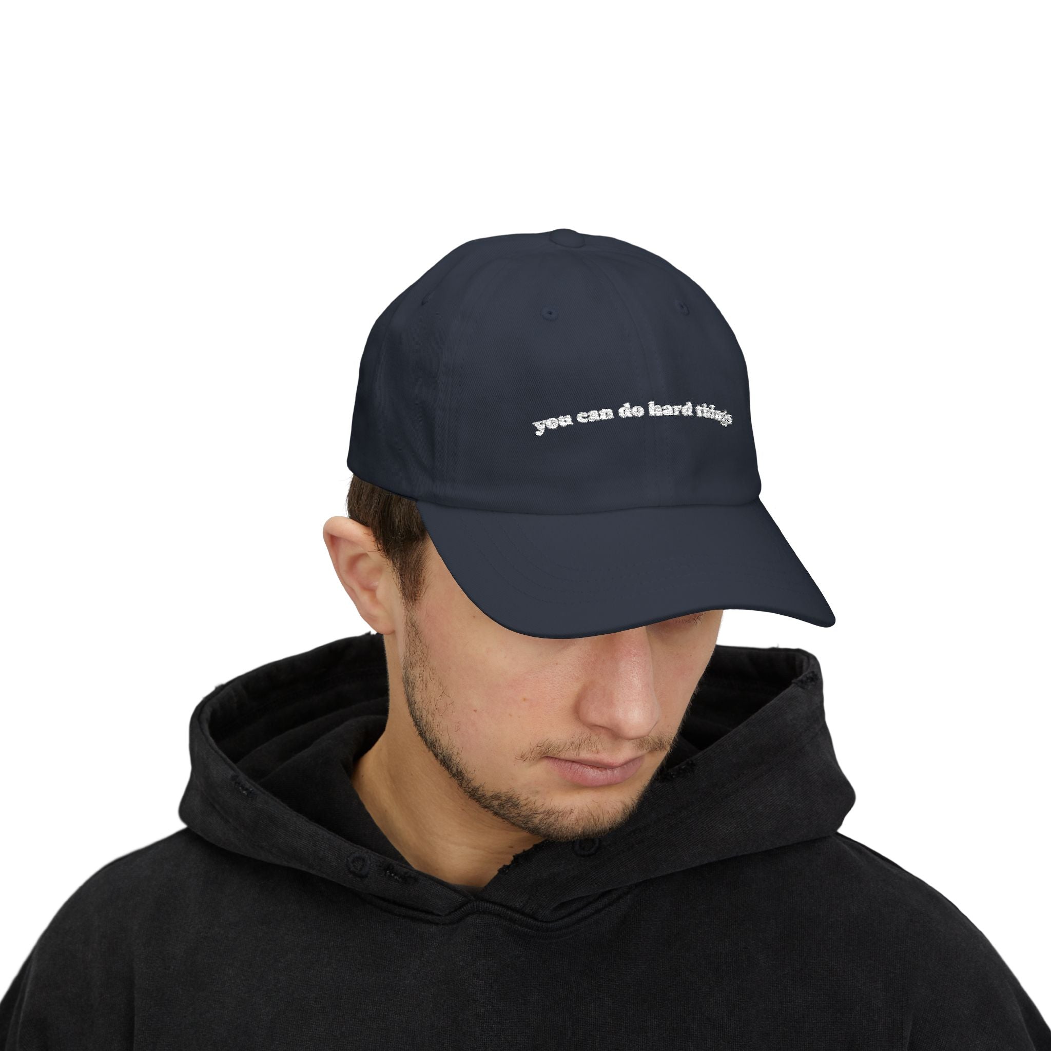 Embroidered 'you can do hard things' Classic Dad Cap