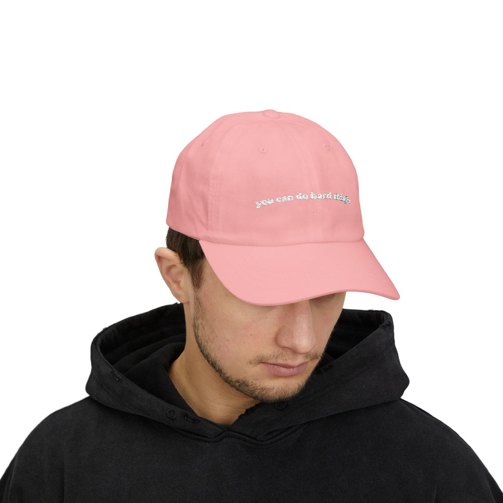 Embroidered 'you can do hard things' Classic Dad Cap