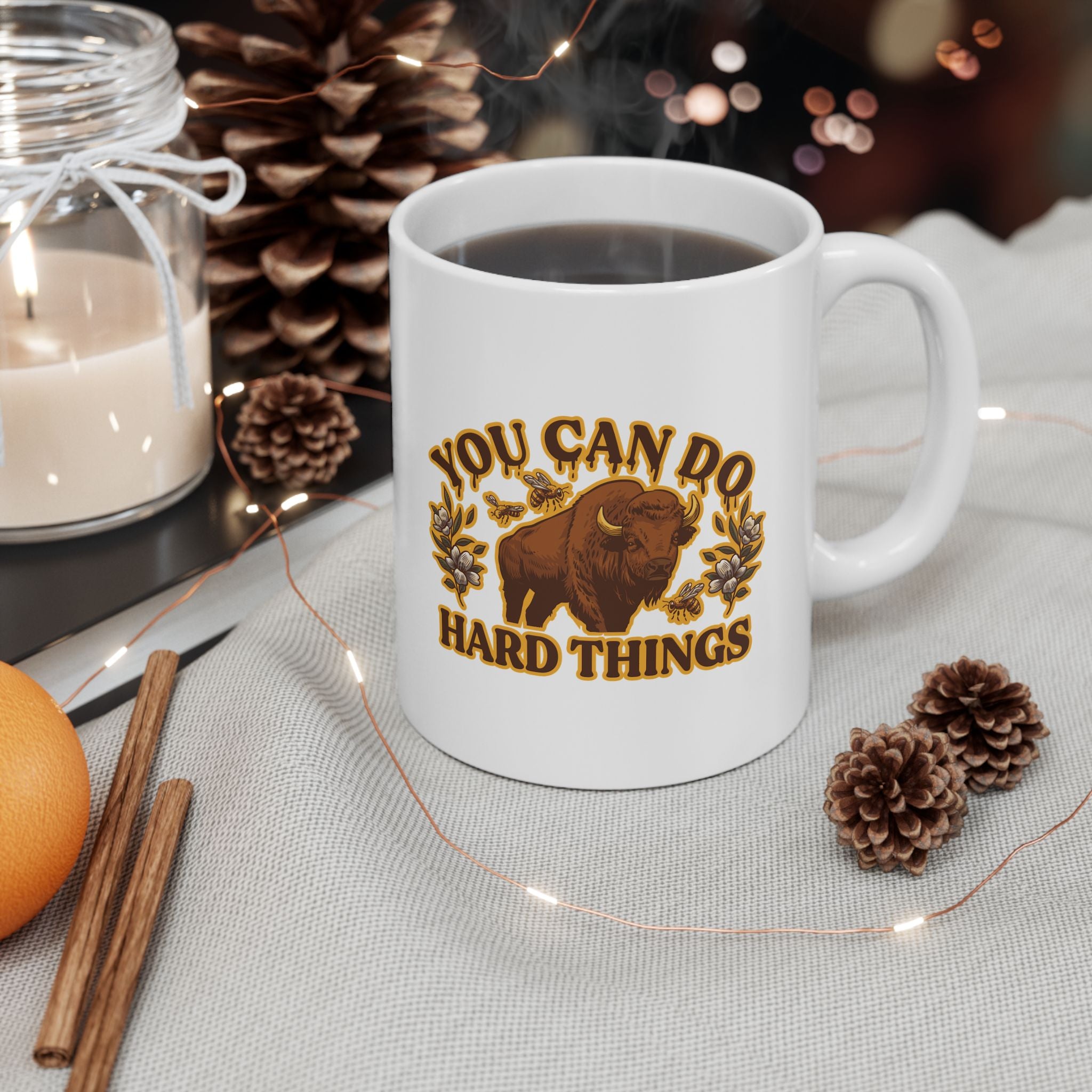 "You Can Do Hard Things" Ceramic Mug | 11oz