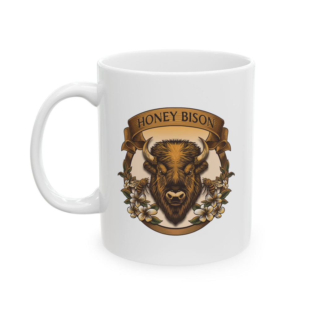 Honey Bison Logo Ceramic Mug | 11oz