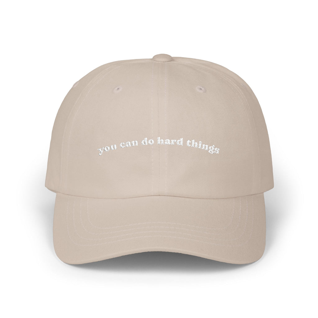 Embroidered 'you can do hard things' Classic Dad Cap