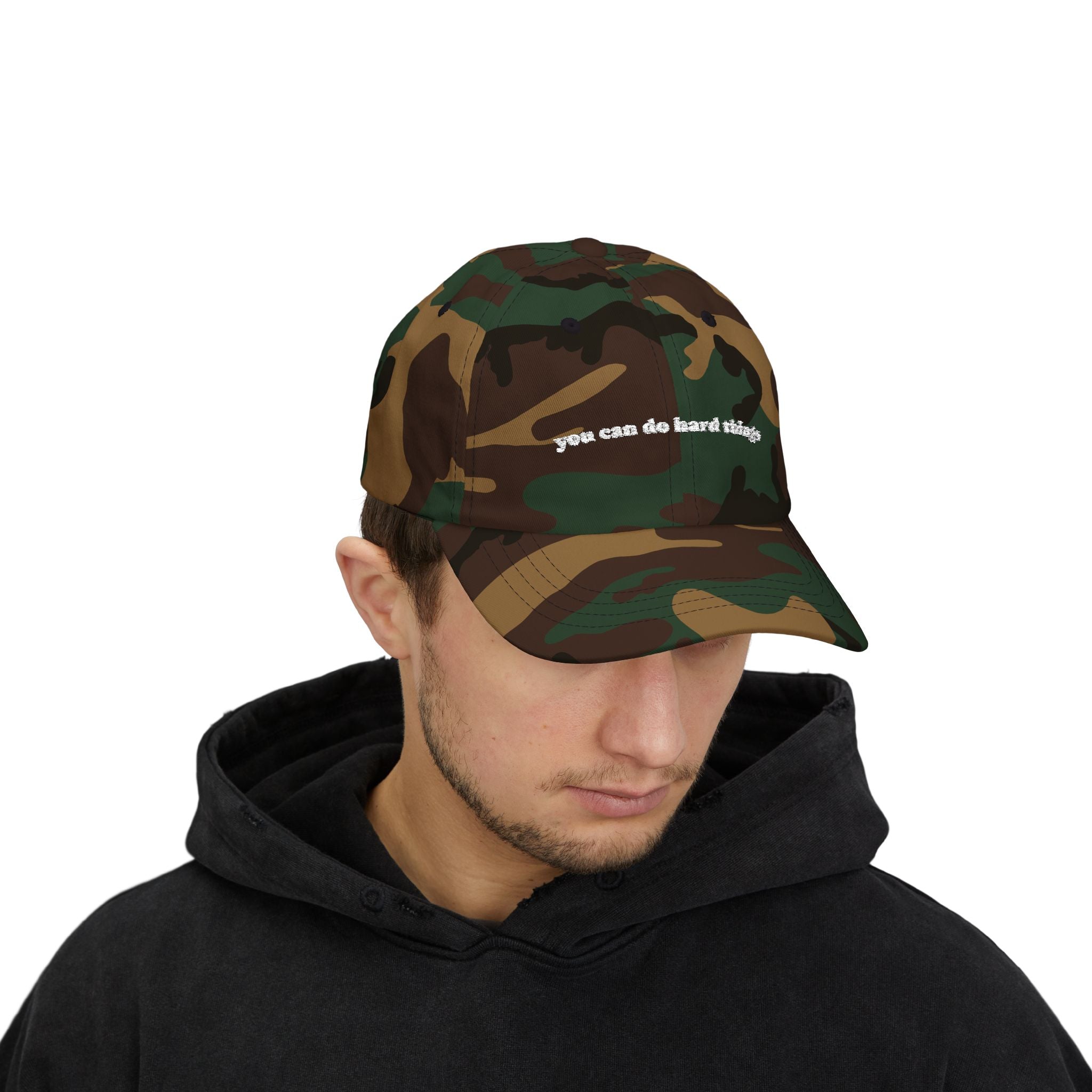 Embroidered 'you can do hard things' Classic Dad Cap