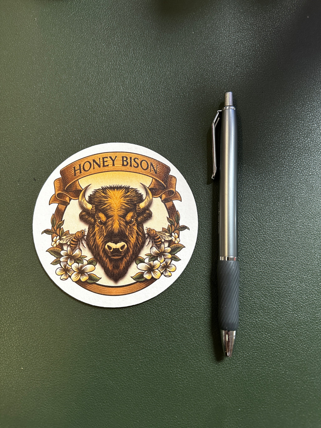 Honey Bison Logo Coaster (Limited Sample Drop)