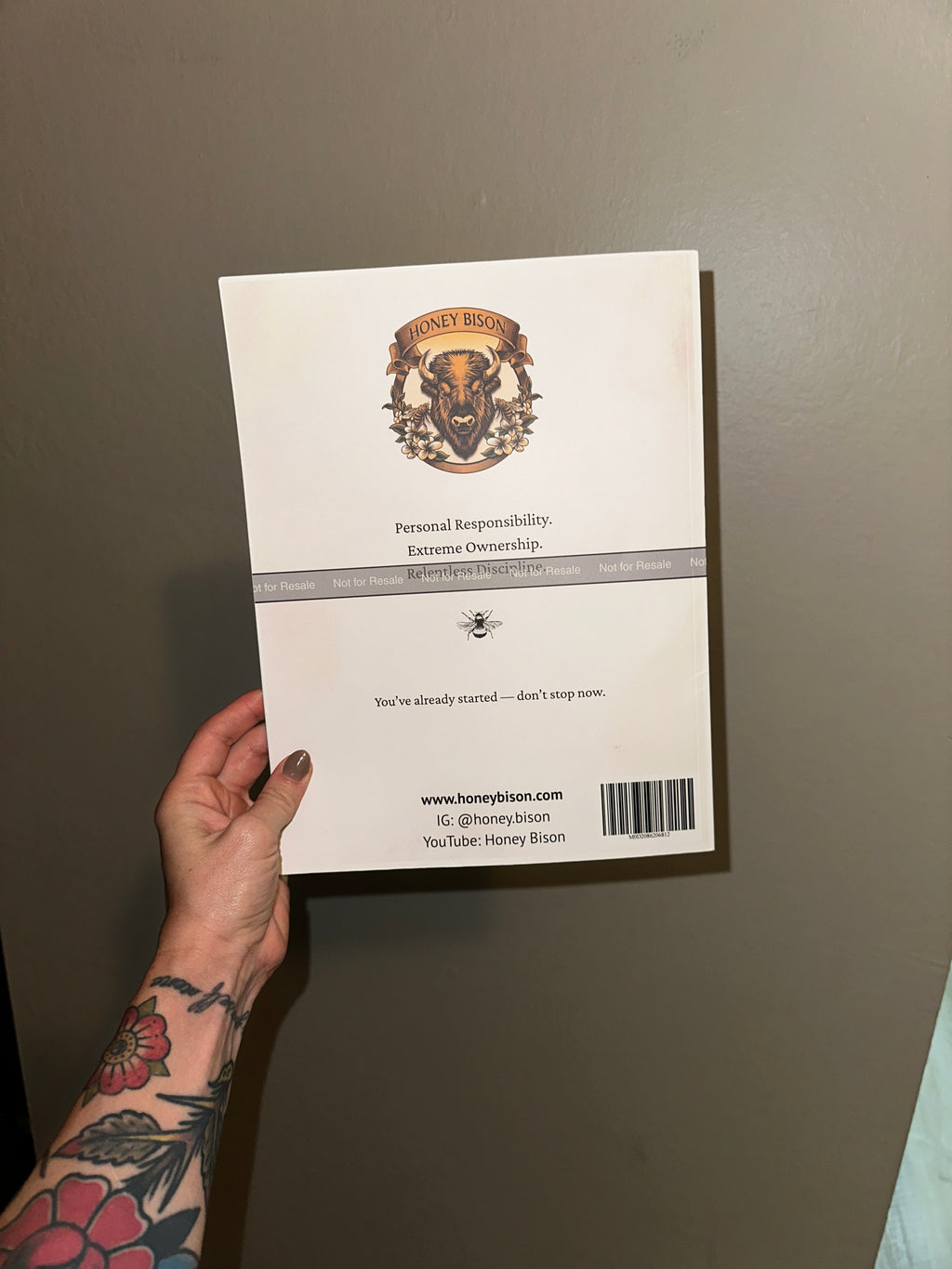 Honey Bison 30-Day Tracker (Paperback via Amazon)