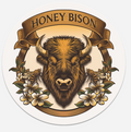 Honey Bison Logo Bar Style Coaster