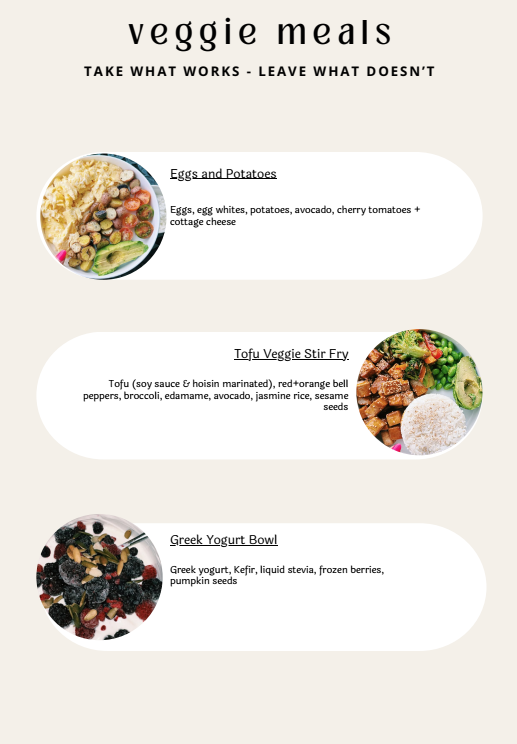 5 Days of Veggie Meals - FREE PDF