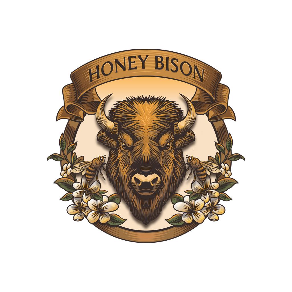 Honey Bison Logo (Sticker or Magnet)
