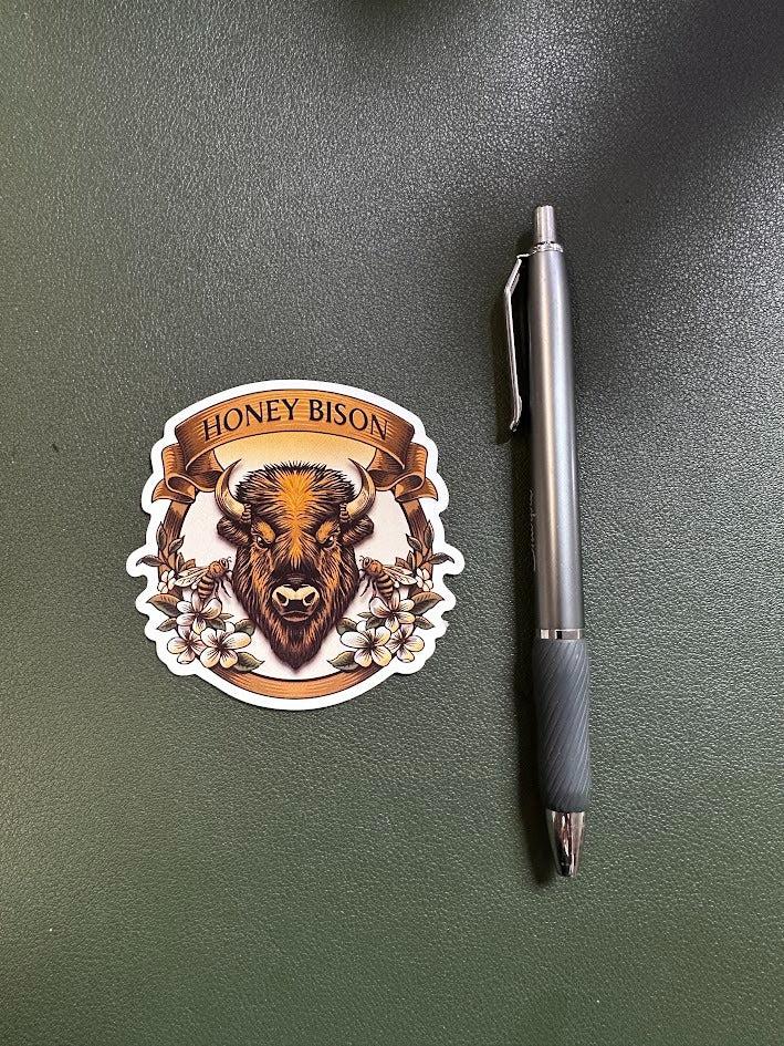 Honey Bison Logo (Sticker or Magnet)